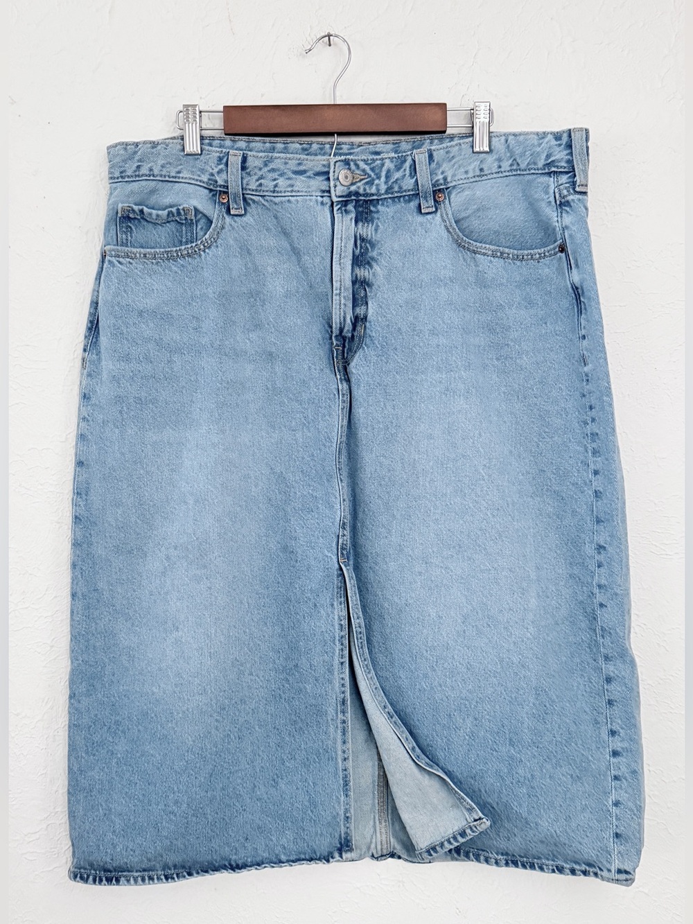 Old Navy Denim Jean Skirt Sz 18/ 31” long